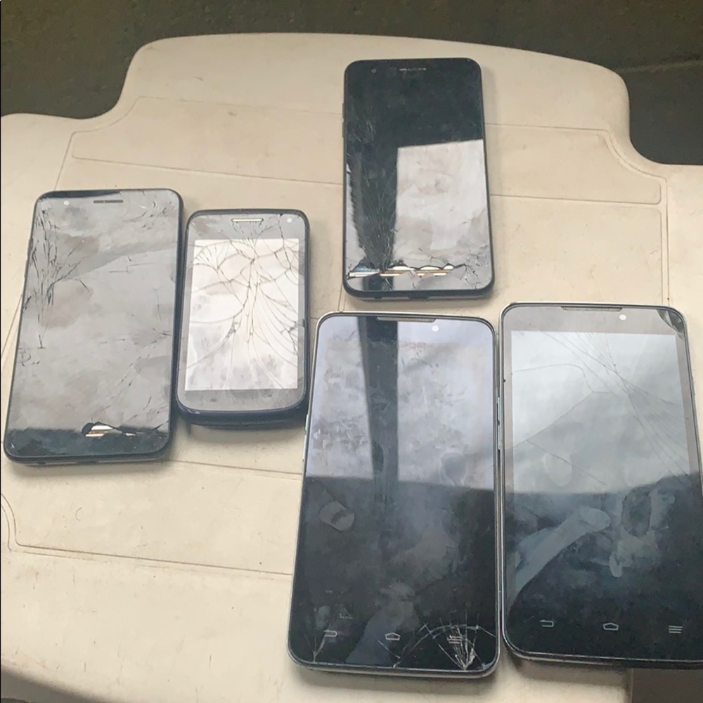 Cracked android phones